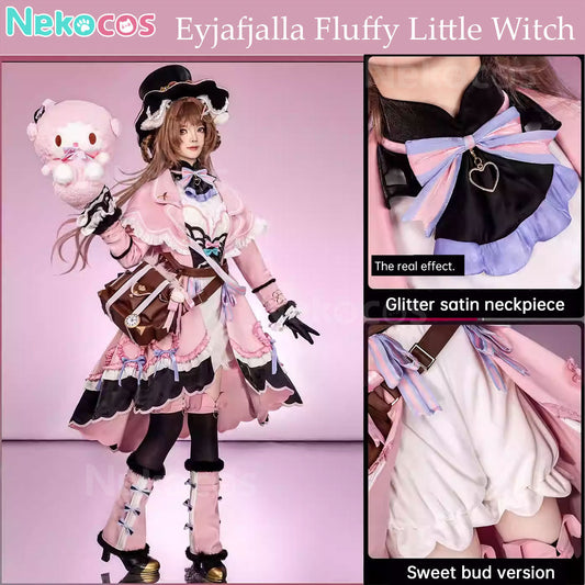 【Nekocos】Game Arknights Cosplay Eyjafjalla Fluffy Little Witch Cosplay Costume Premium Edition | Custom-Tailor