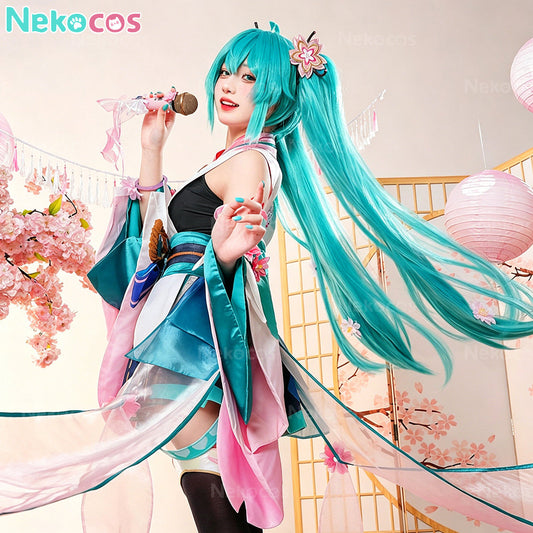 【Nekocos】Vocaloid Hatsune Miku Collaboration Onmyoji Cosplay Costume | In Stock