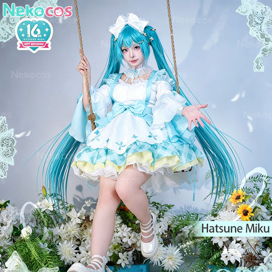 【Nekocos】Vocaloid Hatsune Miku 16th Anniversary Cosplay Costume | In Stock
