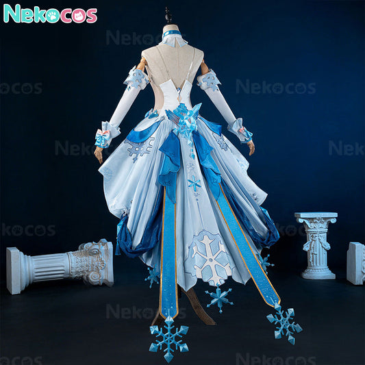 【Nekocos】Game Honkai Impact 3rd Cosplay Wintery Wishes Cosplay Costume Premium Edition | Custom-Tailor