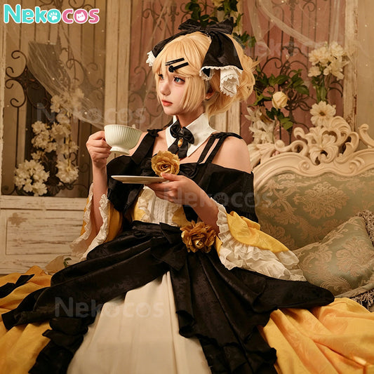 【Nekocos】Vocaloid Kagamine Rin Cosplay Costume The Daughter of Evil Princess Riliane Dress | In Stock