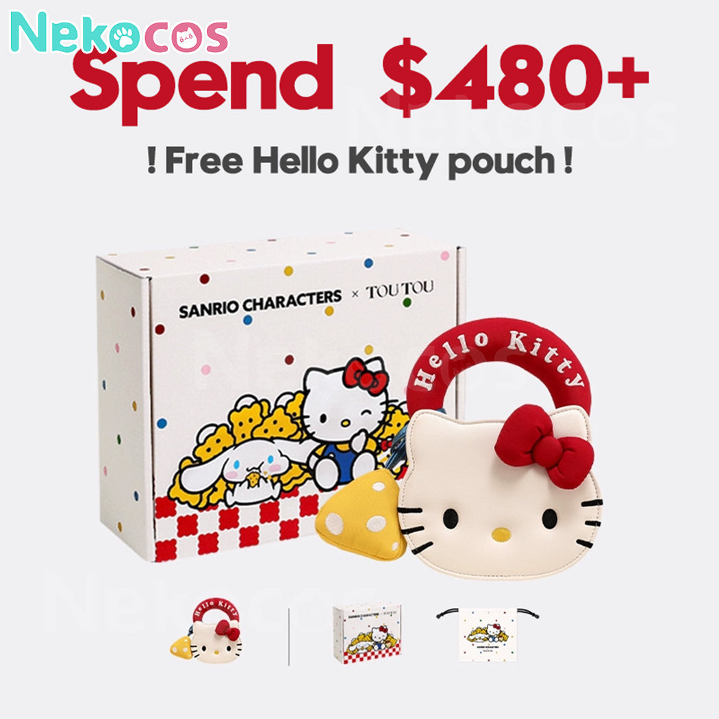 【Nekocos】Sanrio Hello Kitty Cookie-Shaped Chain Crossbody Bag | In Stock