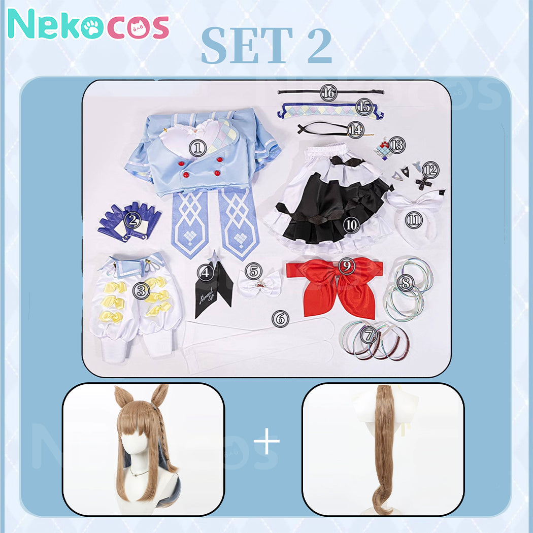 【Nekocos】Game Uma Musume Pretty Derby Cosplay Almond Eye Cosplay Costume | In Stock