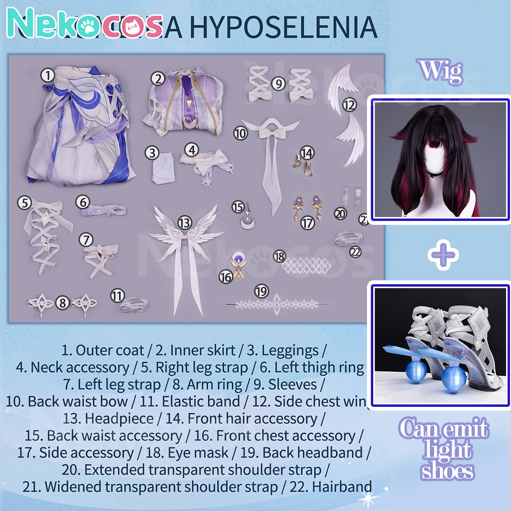 【Nekocos】Game Genshin Impact Cosplay Columbina Hyposelenia Cosplay Costume Premium Edition | Custom-TailorCostume,Game,Genshin Impact