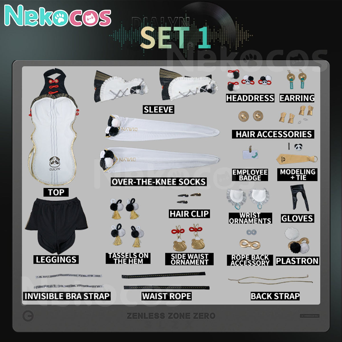 【Nekocos】Game Zenless Zone Zero Cosplay Dialyn Cosplay Costume Premium Edition | In StockCostume,Game,Zenless Zone Zero