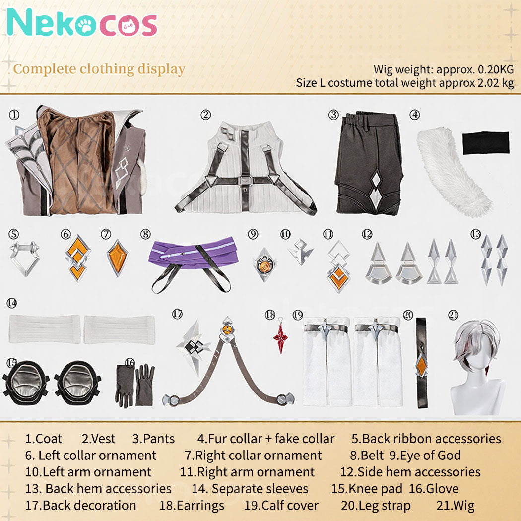 Genshin Impact Illuga Cosplay Costume | Custom-TailorCostume,Game,Genshin Impact