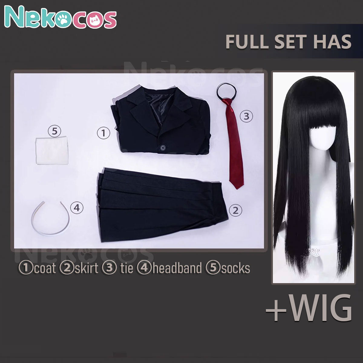 【Nekocos】Game Identity V & Tomie Kawakami Cosplay Tomie Kawakami Cosplay Costume | In StockCostume,Game,Identity Ⅴ