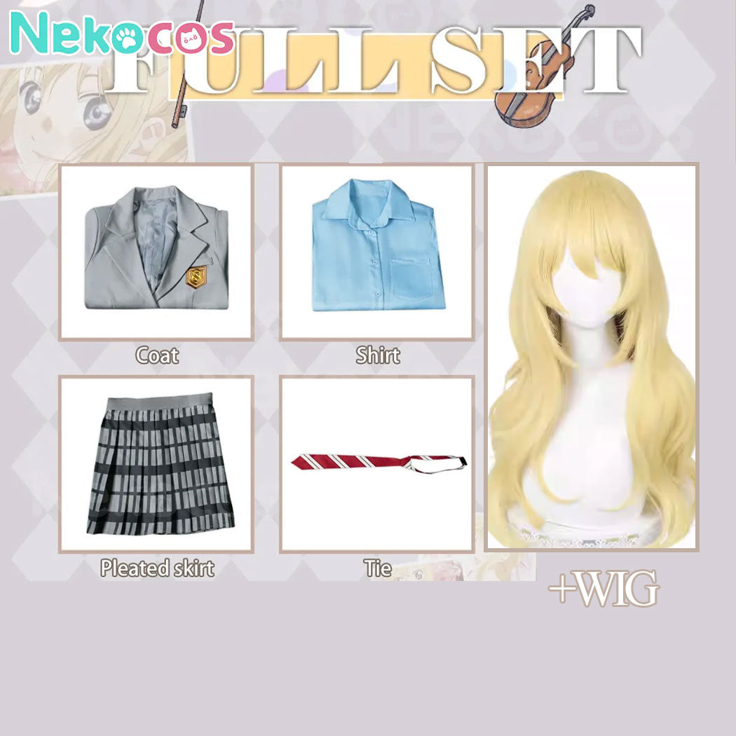 【Nekocos】Anime Your Lie in April Cosplay Kaori Miyazono Cosplay Costume | Custom-TailorAnime,Costume,one,Your Lie in April