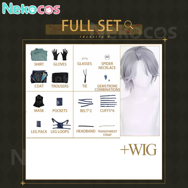 【Nekocos】Game Identity V Cosplay Aesop Carl Cosplay Costume Premium Edition | In StockCostume,Game,Identity Ⅴ