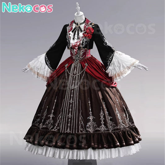 【Nekocos】Game Love and Deepspace MC's Bloodmoon Soulpact Couple Sylus Silverwing Fiend Cosplay Costume Premium Edition | Custom-Tailor