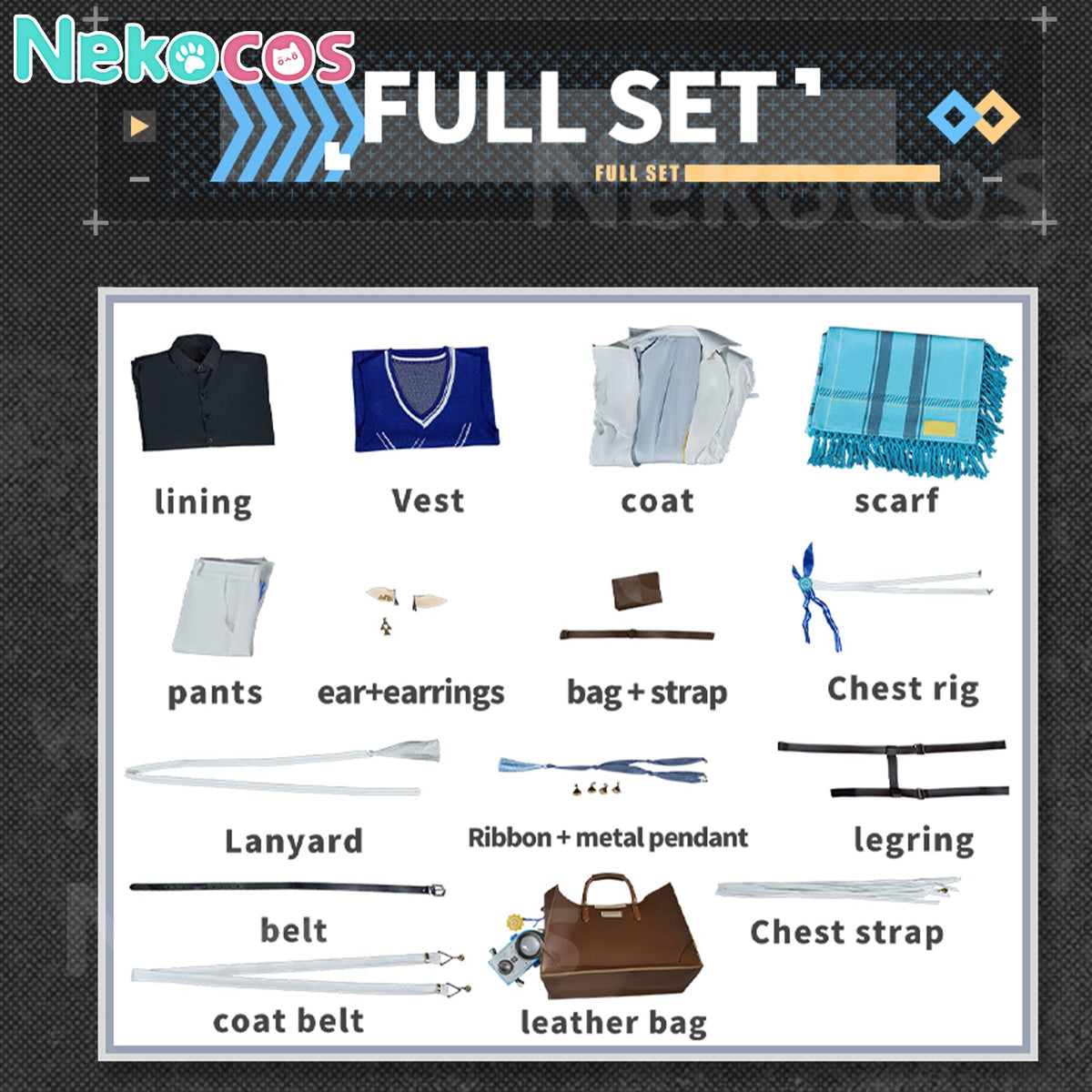 【Nekocos】Game Arknights Cosplay Lumen Cosplay Costume Premium Edition | Custom-Tailor