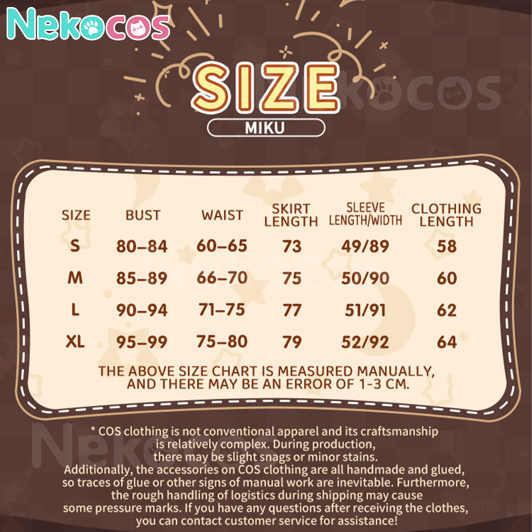 【Nekocos】Vocaloid Hatsune Miku Cosplay Snow Miku 2024 Cosplay Costume Premium Edition | In Stock