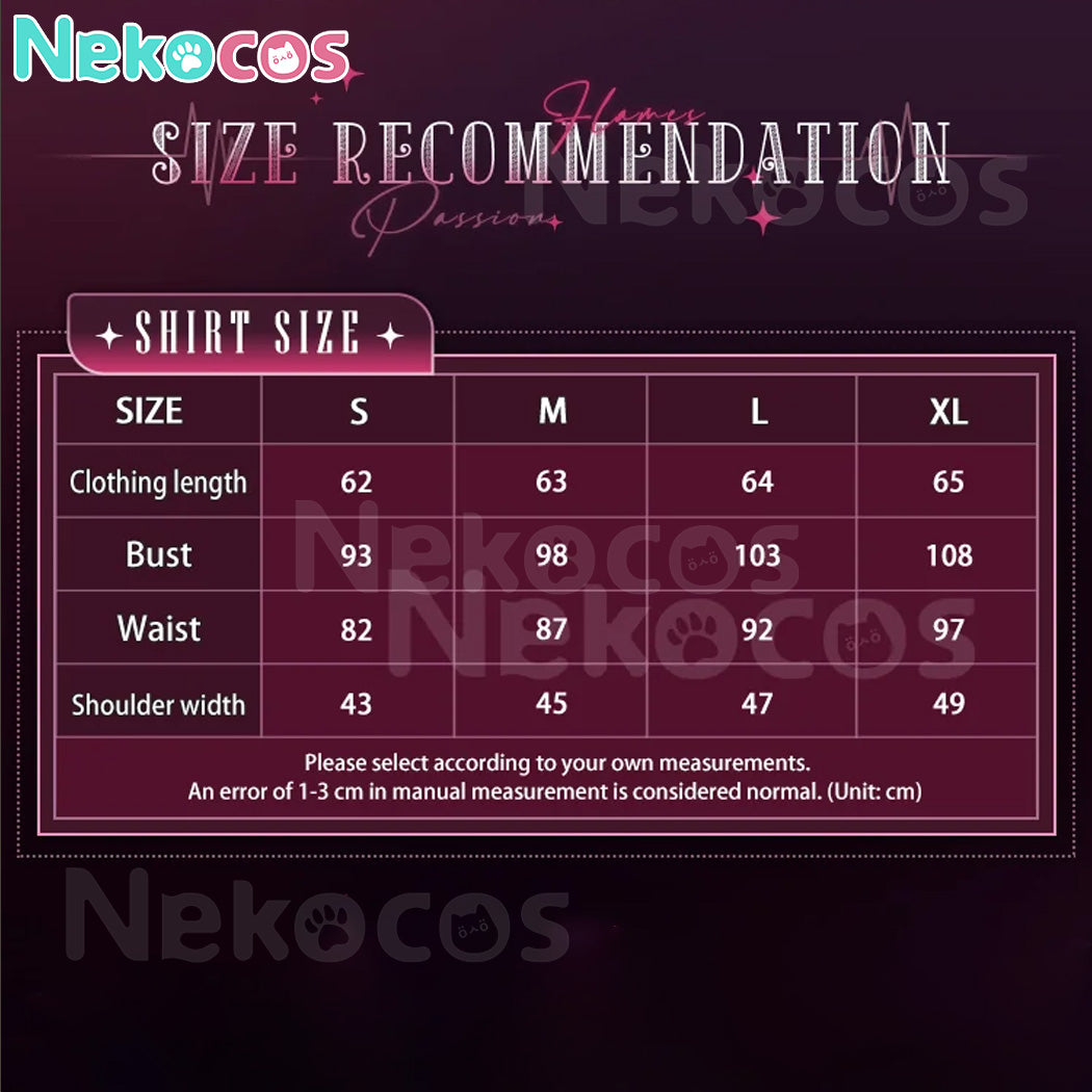 【Nekocos】Game Love and Deepspace Cosplay Passionate Flames: Sleepless Cosplay Costume Premium Edition | Custom-TailorCostume,Game,Love and Deepspace