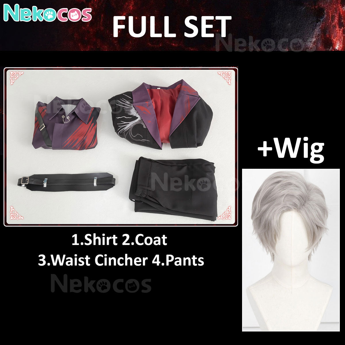 Sylus Relentless Conqueror Cosplay Costume | NekocosCostume,Game,Love and Deepspace