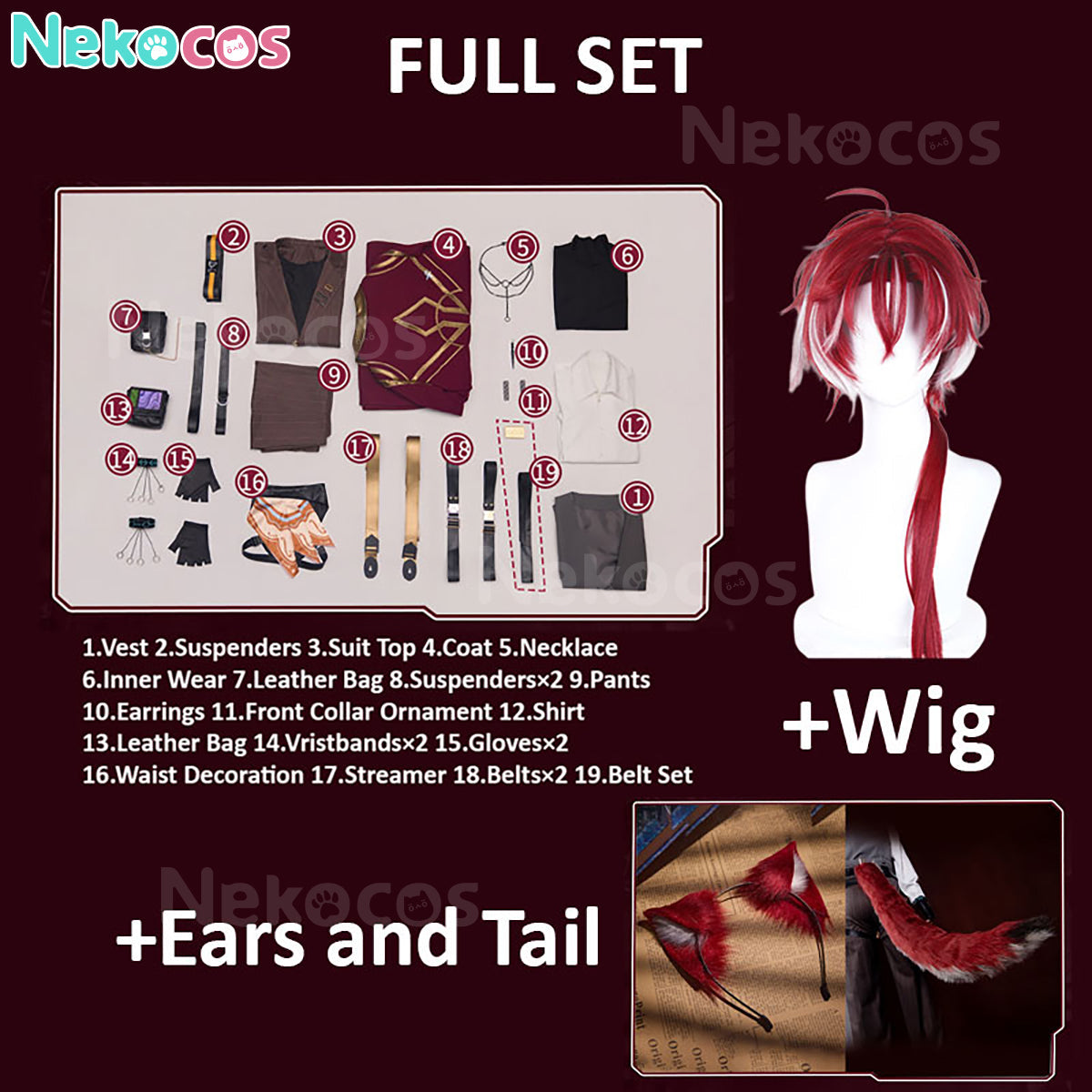 【Nekocos】Game Arknights Cosplay Demetri Certaldo Bellone Cosplay Costume Premium Edition | Custom-Tailor