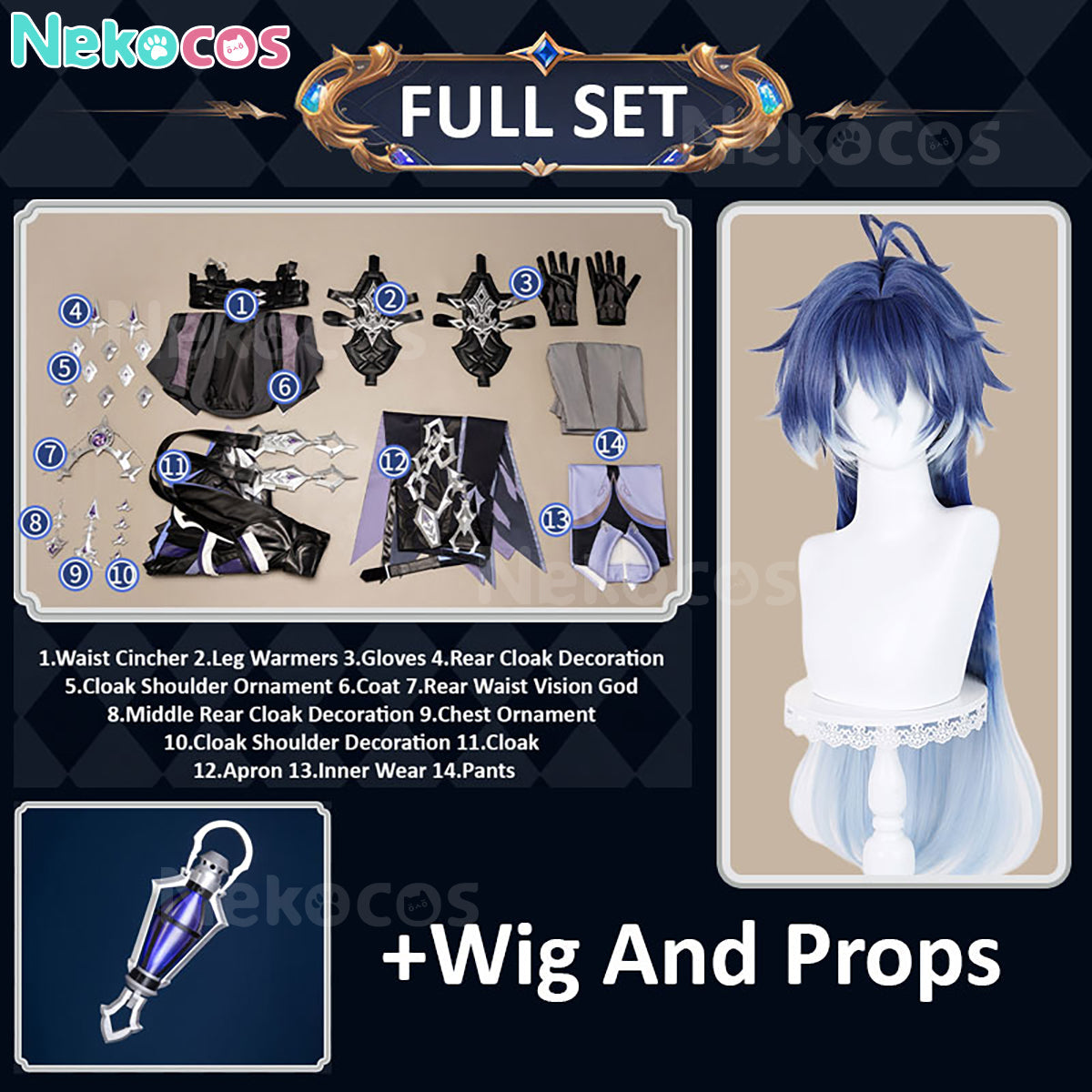 Genshin Impact Kyryll Chudomirovich Cosplay Costume - Premium EditionCostume,Game,Genshin Impact