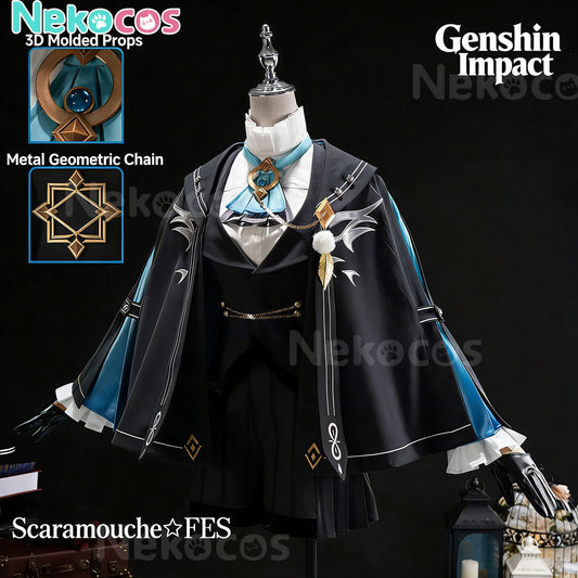 【Nekocos】Game Genshin Impact Cosplay Wanderer Scaramouche Cosplay Costume | In Stock