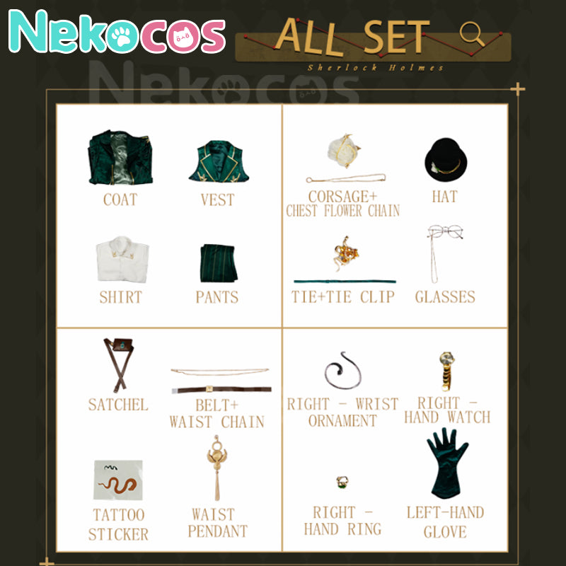 【Nekocos】Game Identity V Cosplay Knight - Art Dealer Cosplay Costume Premium Edition | Custom-Tailor