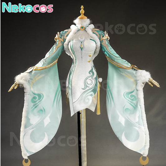 【Nekocos】Game Genshin Impact Cosplay Embroidery Version Zibai Cosplay Costume Premium Edition | Custom-Tailor