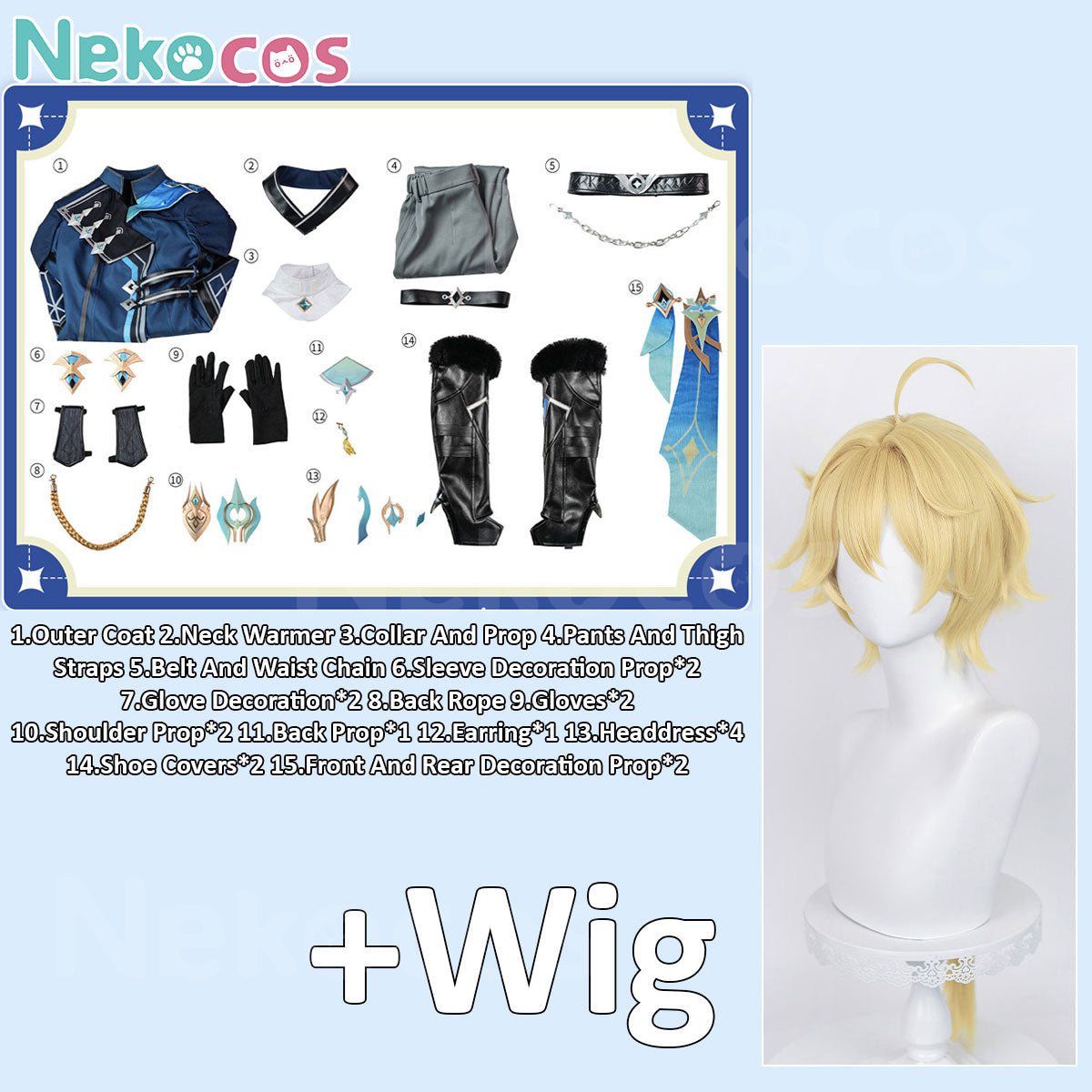 Genshin Impact Aether Cosplay Costume - Premium EditionCostume,Game,Genshin Impact