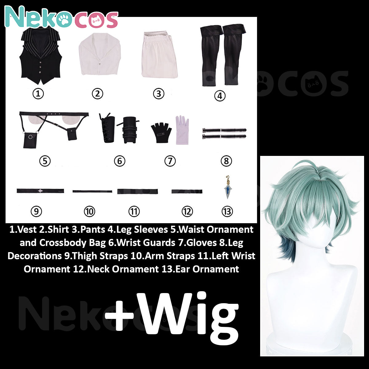 Genshin Impact Lohen Cosplay Costume | Custom-Tailored DesignCostume,Game,Genshin Impact