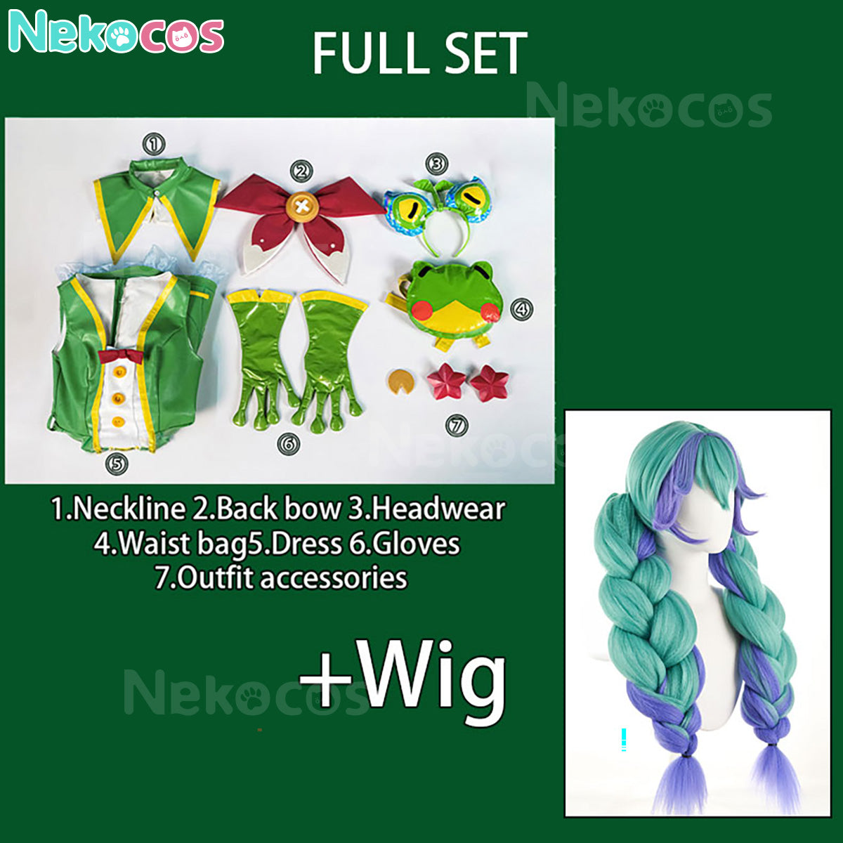 【Nekocos】Game League of Legends Cosplay Rain Shepherd Gwen Cosplay Costume | In Stock