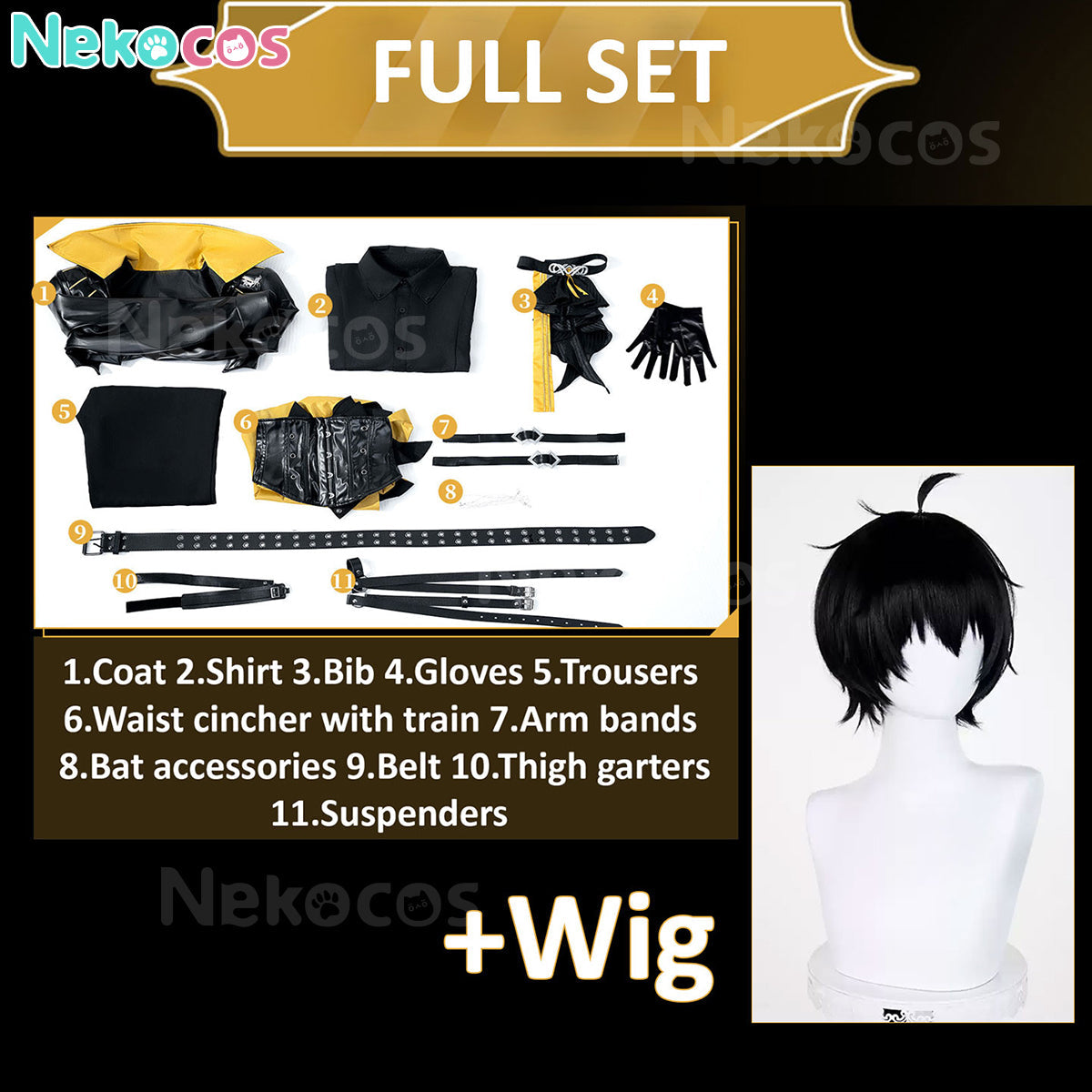 Wuthering Waves Male Rover Cosplay Costume | Custom TailoredCostume,Game,Wuthering Waves