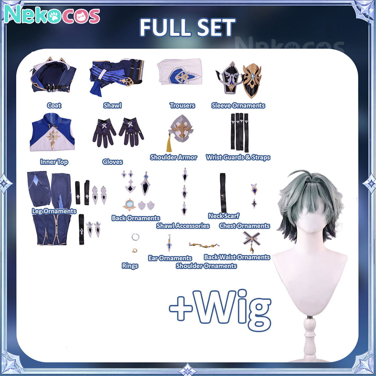 Genshin Impact Lohen Cosplay Costume - Premium Custom TailoredCostume,Game,Genshin Impact