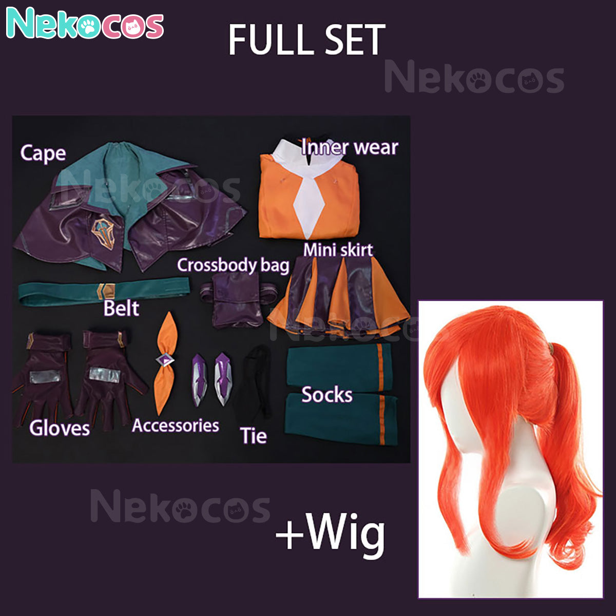 【Nekocos】Game League of Legends Cosplay Battle Academia Lux Cosplay Costume | In Stock