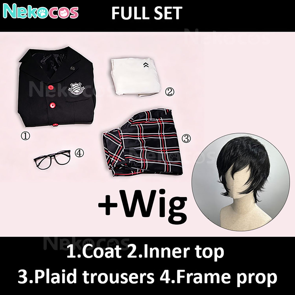 【Nekocos】Game Cosplay Ren Amamiya Cosplay Costume | In Stock