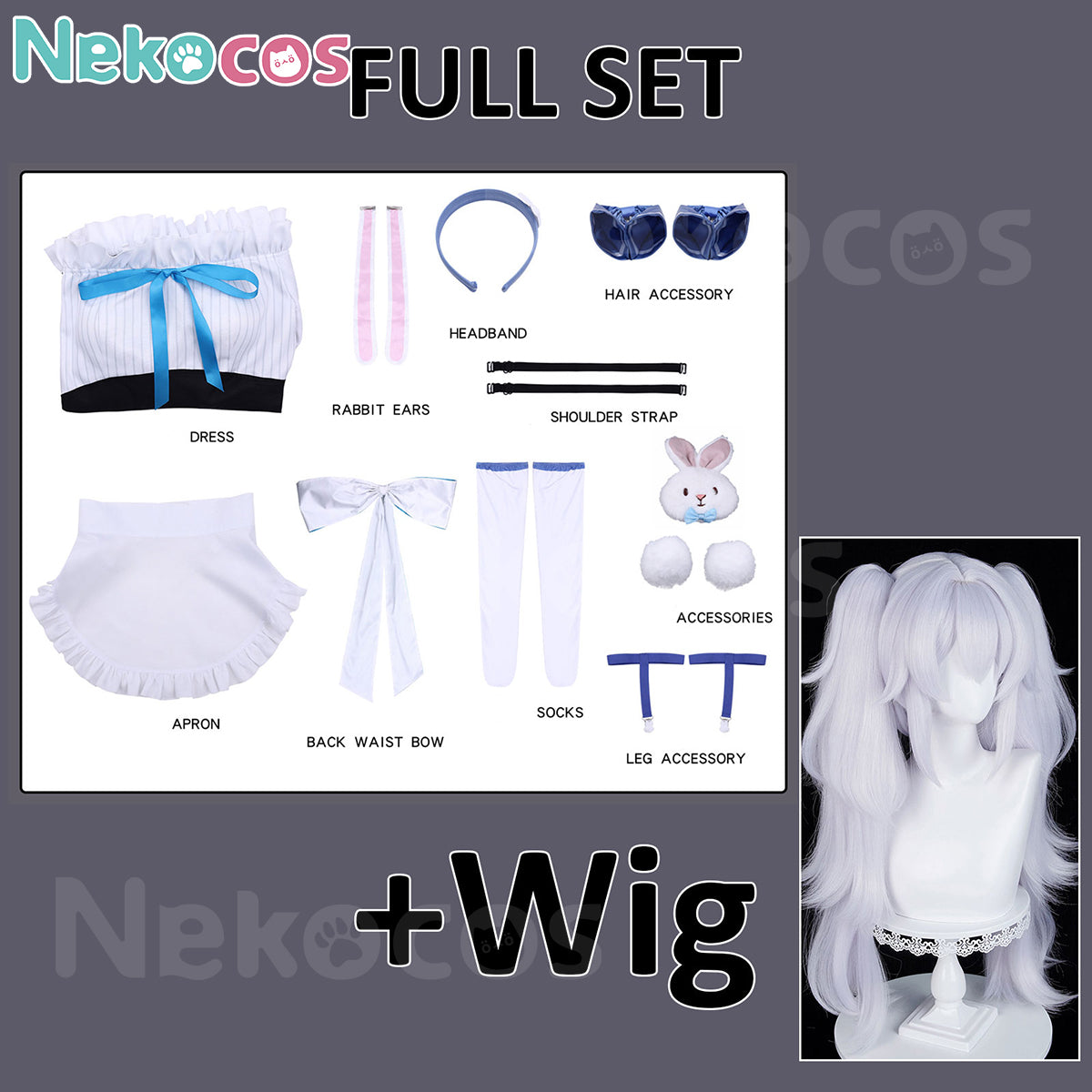 Azur Lane Laffey Maid Cosplay Costume - Quality & StyleAzur Lane,Costume,Game