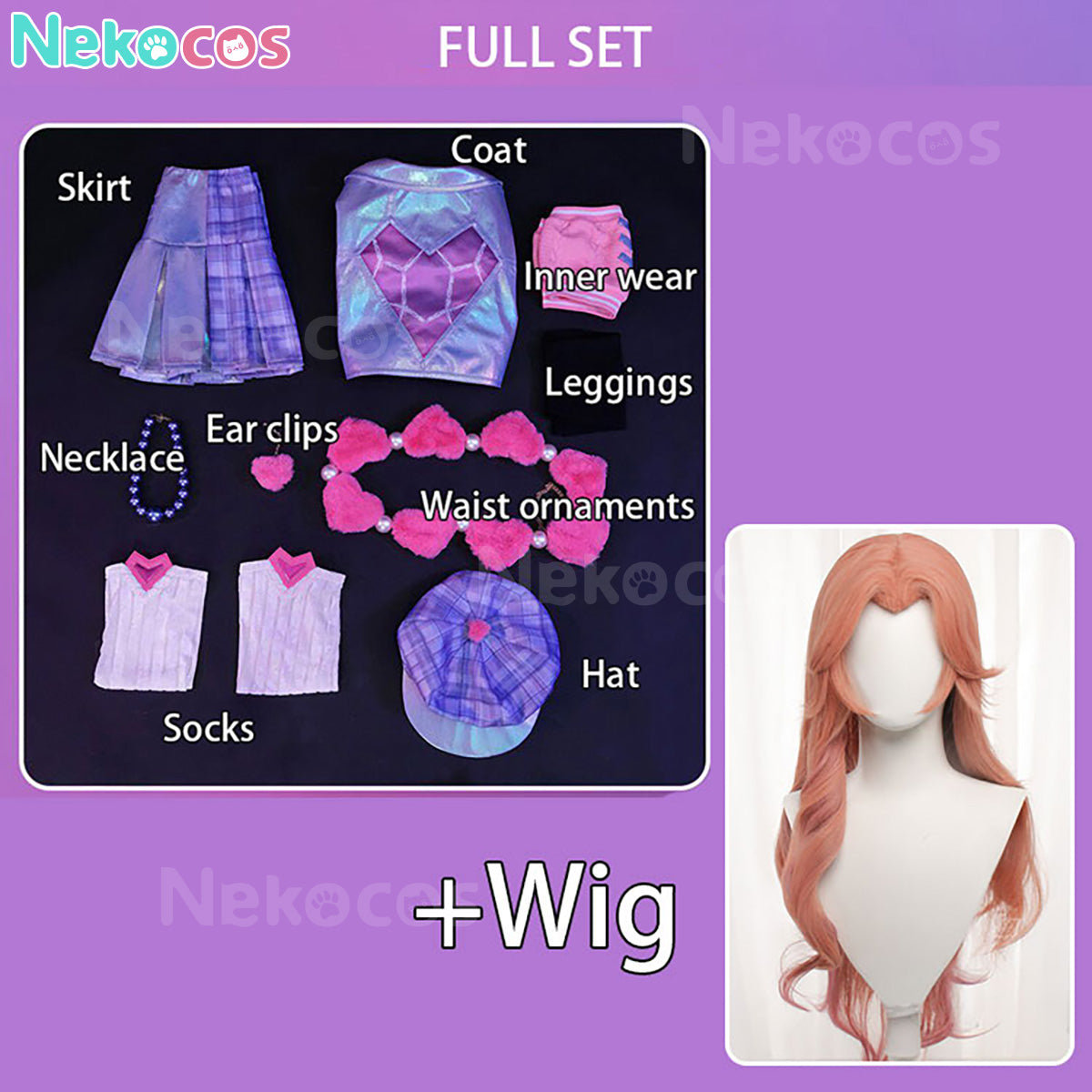 【Nekocos】Game League of Legends Cosplay Caitlyn Kiramman Heartthrob Caitlyn Cosplay Costume | In Stock