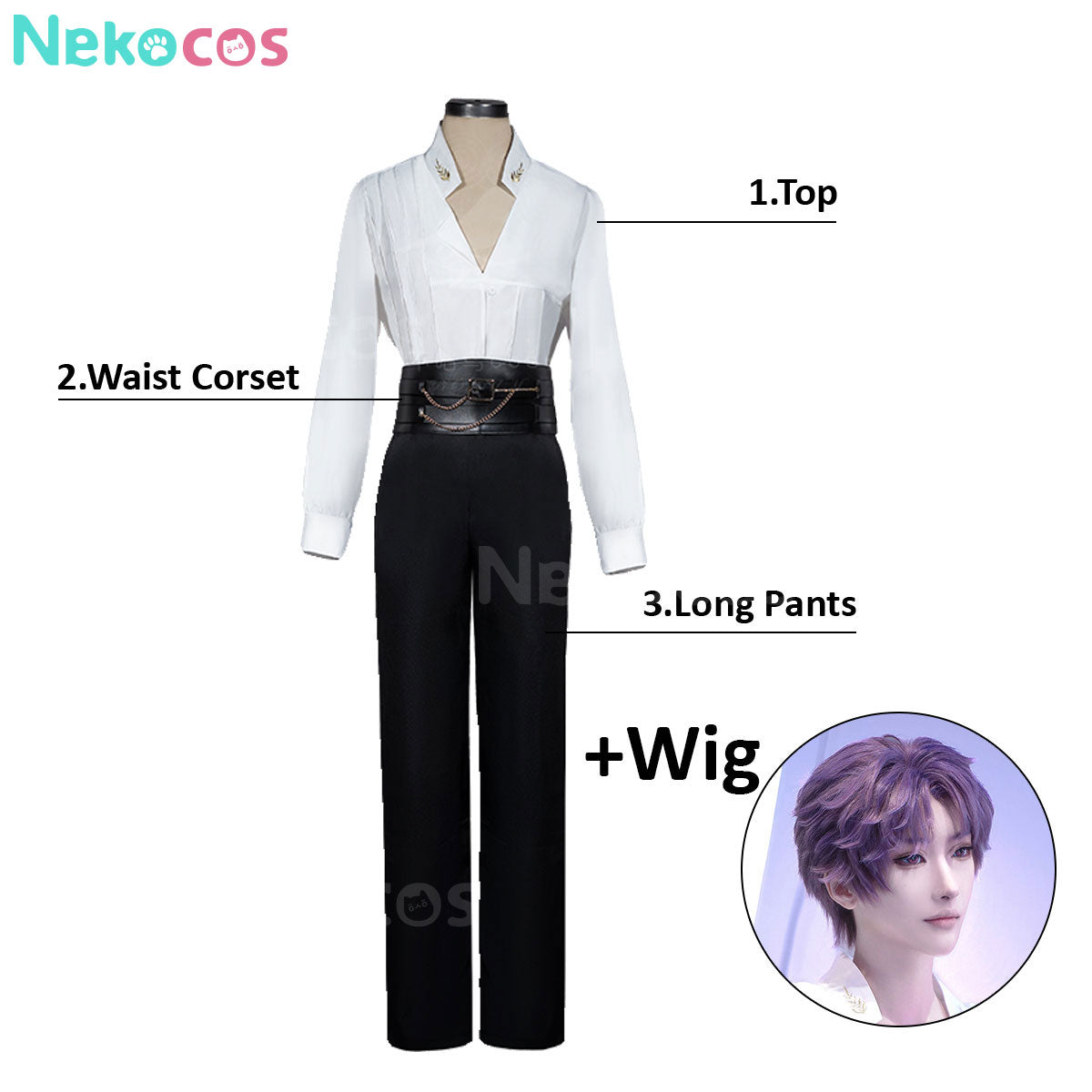Rafayel Whitesand Phantom Cosplay Costume - In Stock NowCostume,Game,Love and Deepspace