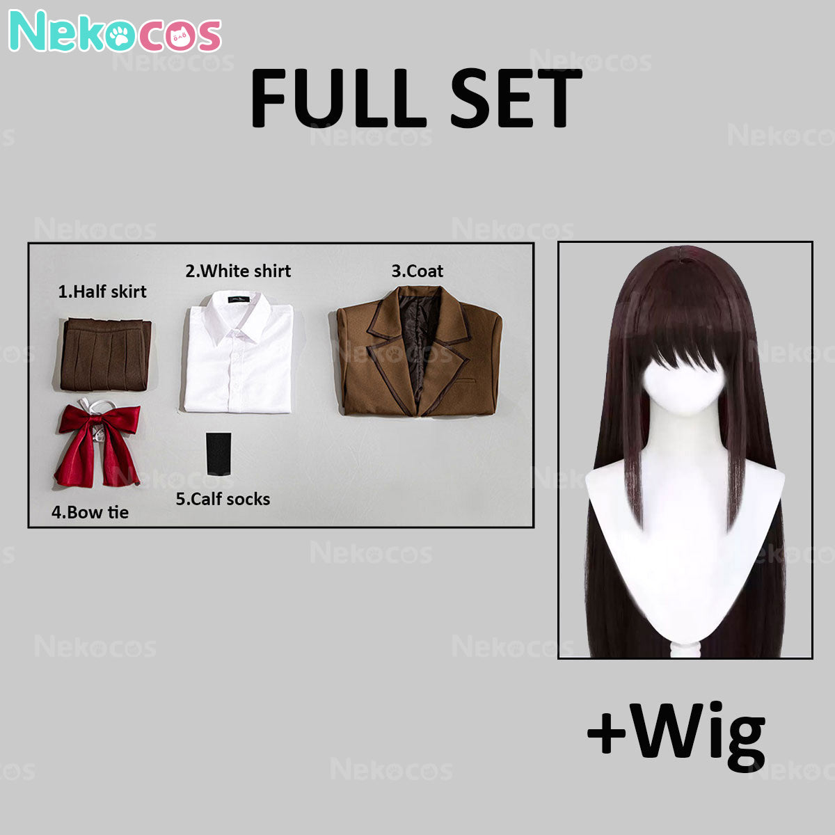 【Nekocos】Game Cosplay Aozaki Aoko School Uniform Cosplay Costume | Custom-Tailor