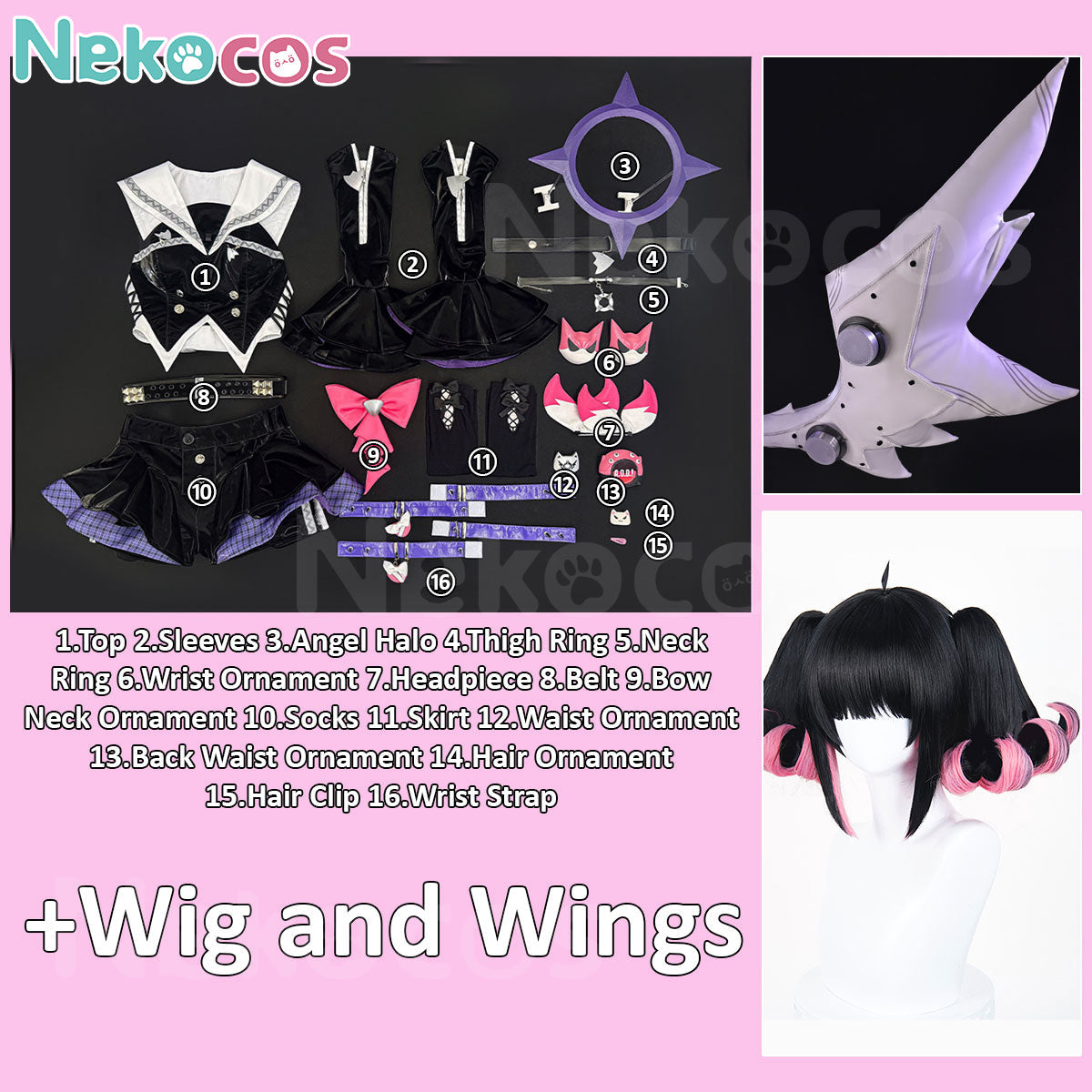 Nekocos Zenless Zone Zero Cosplay Costume - Rhapsody's MuseCostume,Game,Zenless Zone Zero