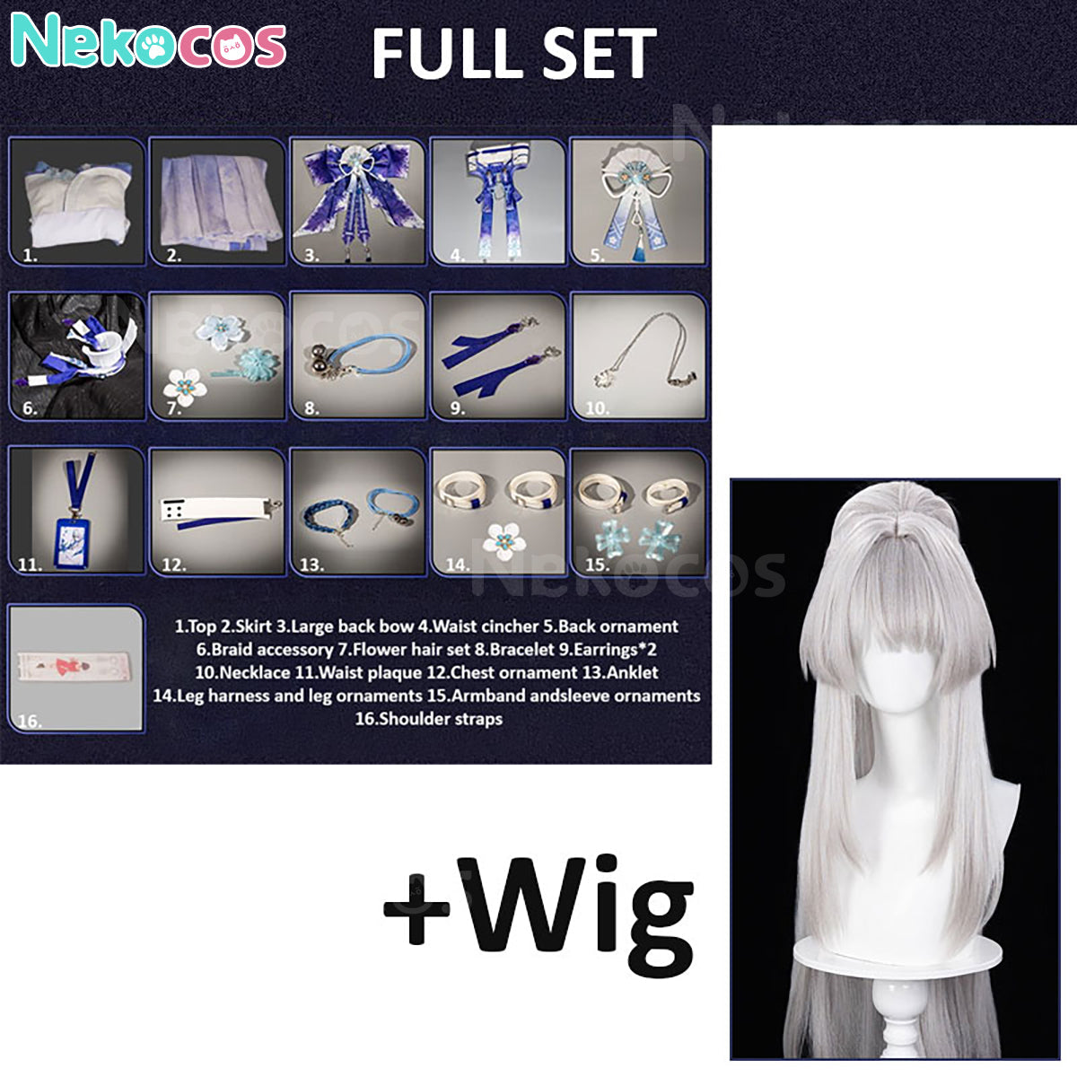 Hiyuki Foreclaimed Cosplay Costume | Custom-Tailored by NekocosCostume,Game,JW1261,W1261,Wuthering Waves