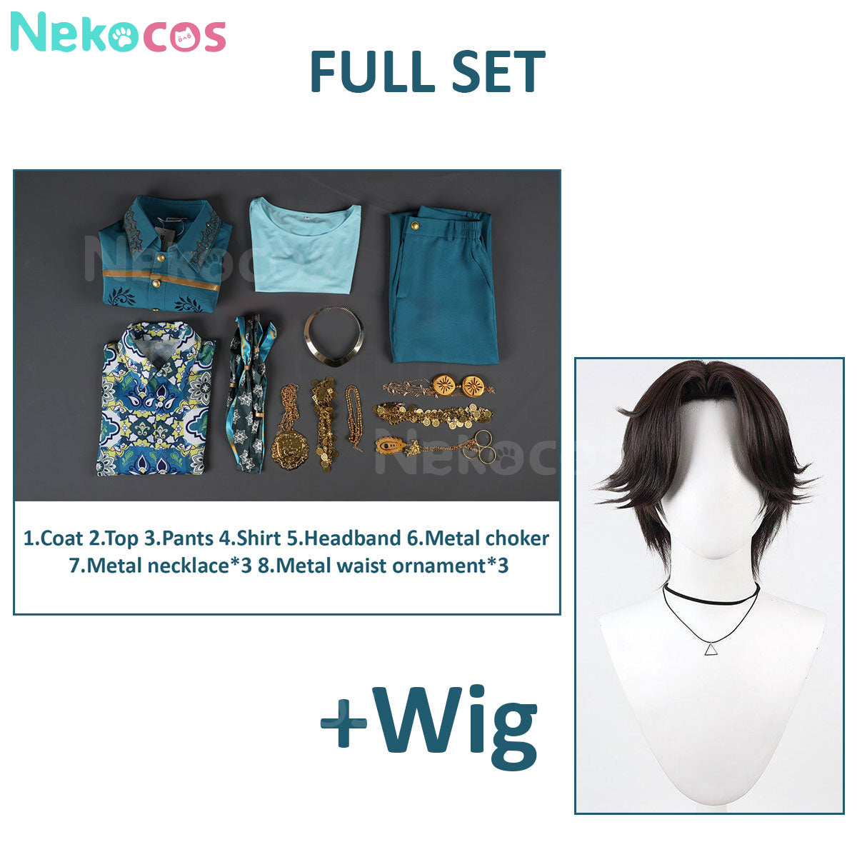 【Nekocos】Game Cosplay Minajael Tealrajah Cosplay Costume | Custom-Tailor