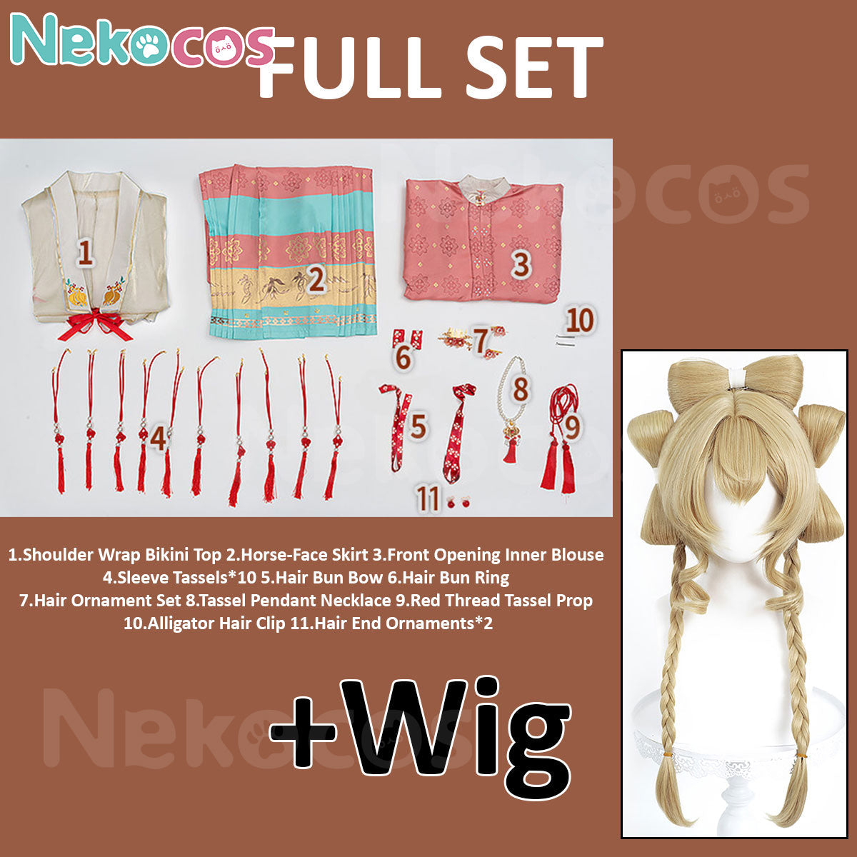 【Nekocos】Game Reverse:1999 Cosplay Sotheby The Red Thread of Fate Cosplay Costume Premium Edition | In Stock