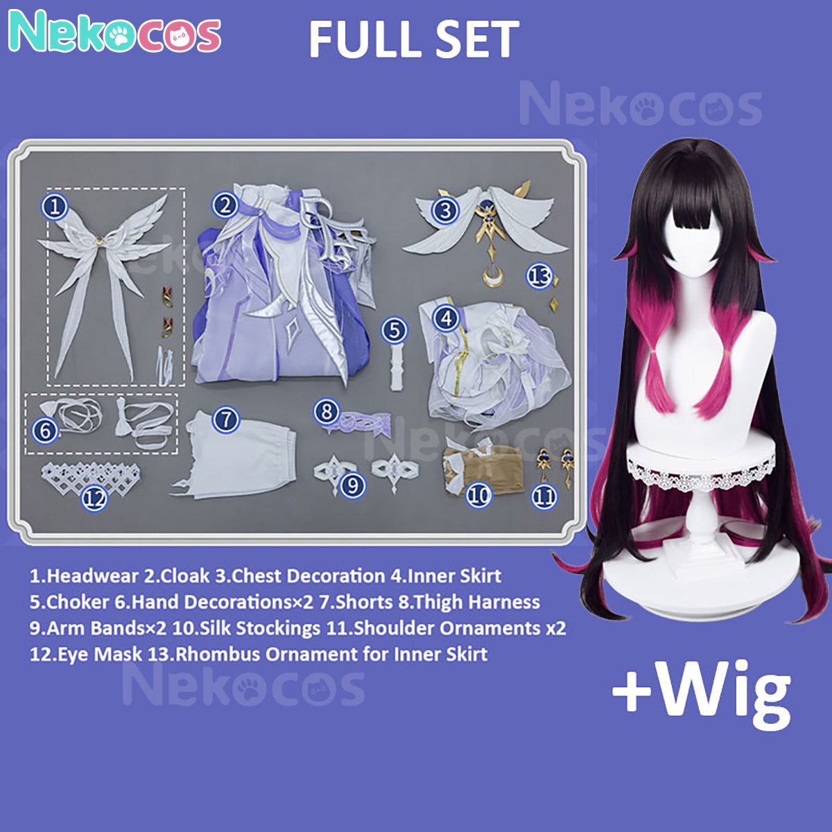 Genshin Impact Columbina Cosplay Costume - Premium Custom EditionCostume,Game,Genshin Impact