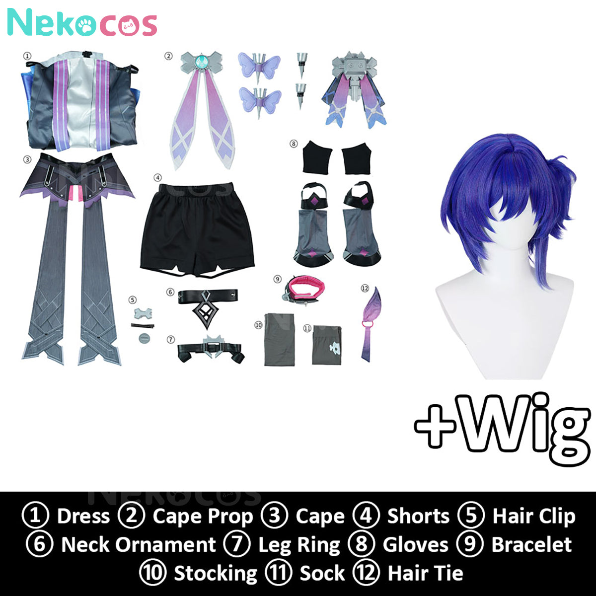 Genshin Impact Prune Cosplay Costume - Premium Custom EditionCostume,Game,Genshin Impact