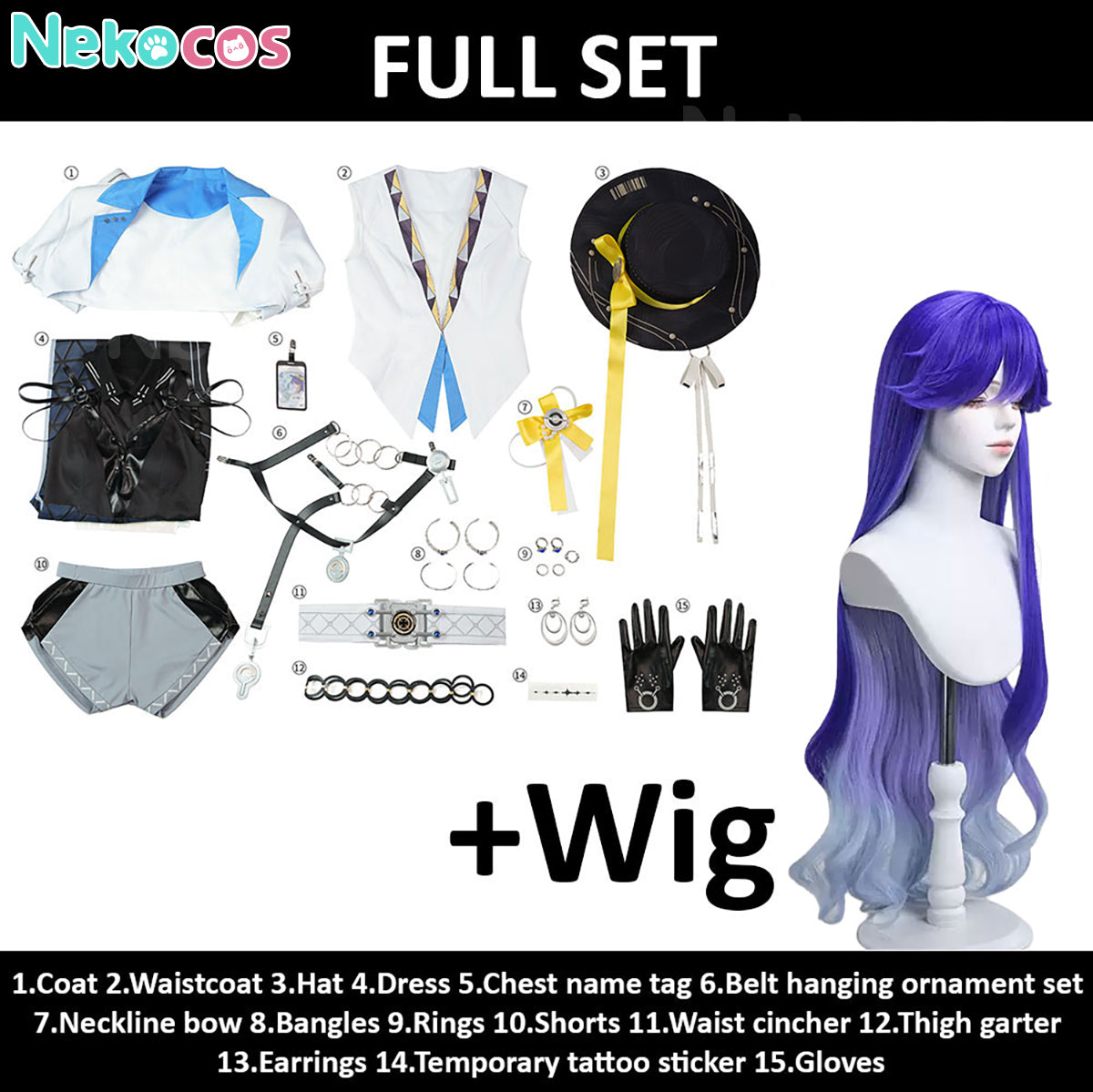 Wuthering Waves Lucilla Cosplay Costume - Custom TailoredCostume,Game,Wuthering Waves