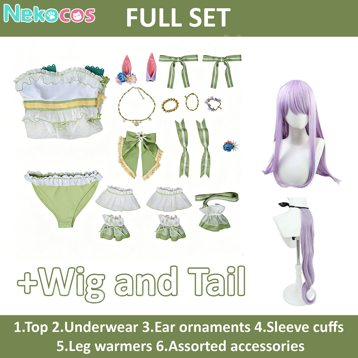 【Nekocos】Game Uma Musume Pretty Derby Cosplay Mejiro McQueen Summer Cosplay Costume | Custom-Tailor