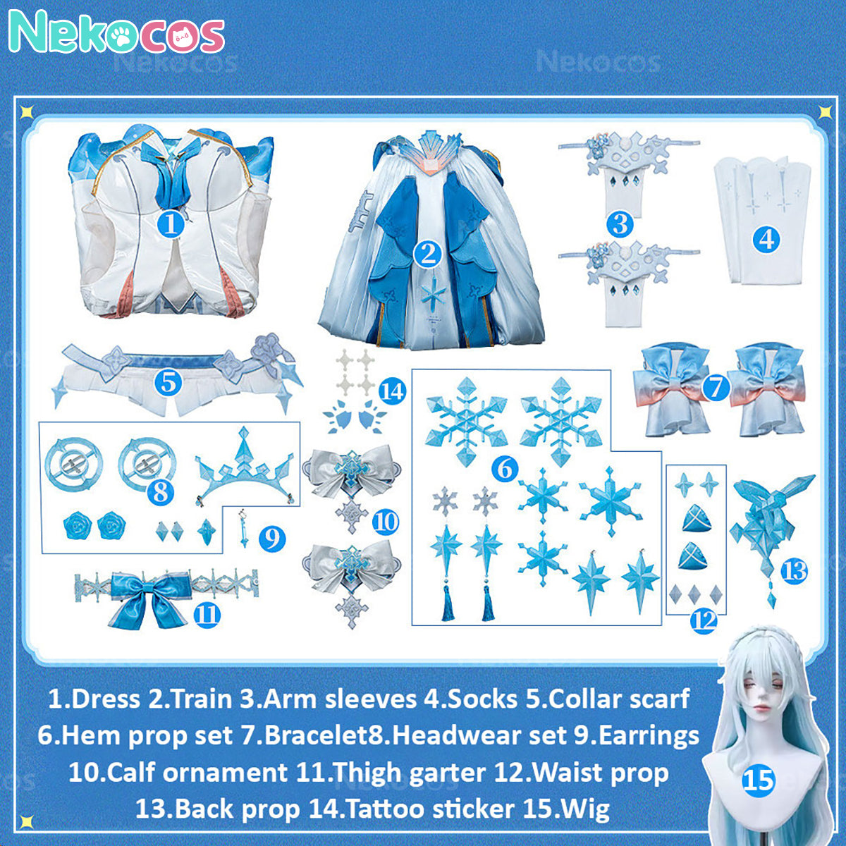 Honkai Impact 3rd Wintery Wishes Cosplay Costume - Premium EditionCostume,Game,Honkai Impact 3rd