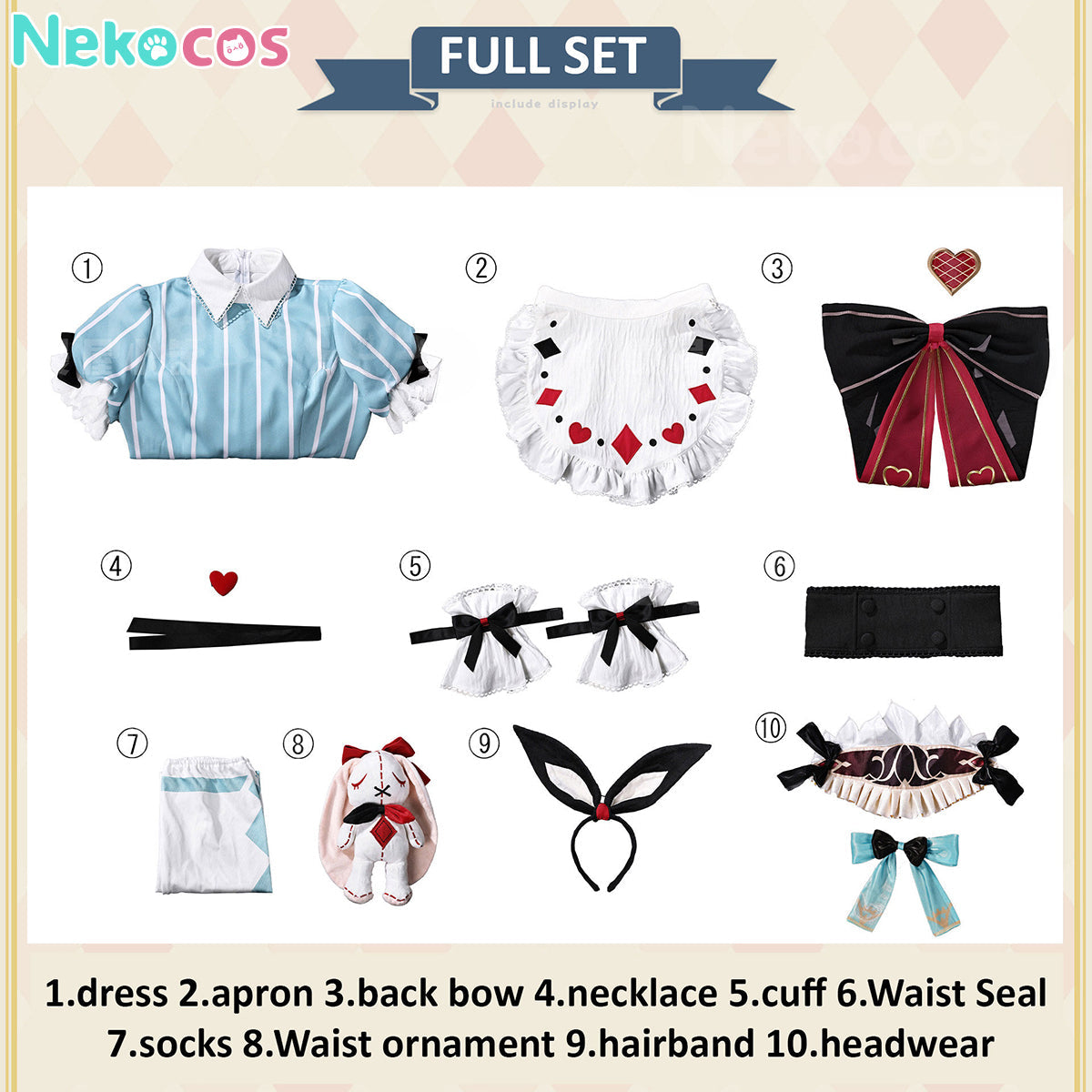 Genshin Impact Alice Maid Cosplay Costume – In Stock NowCostume,Game,Genshin Impact