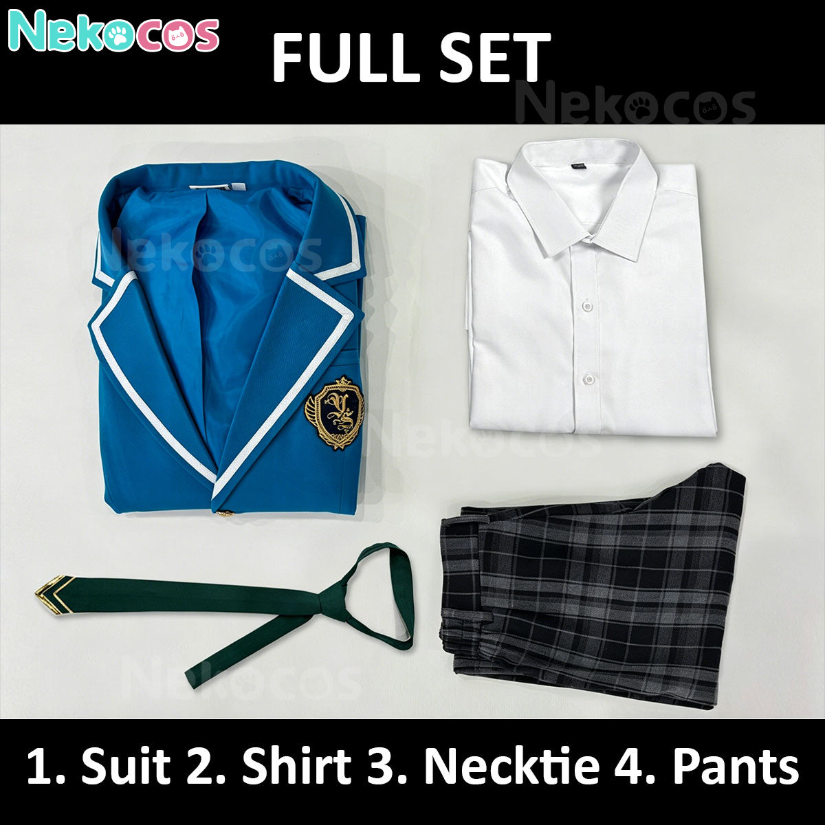 【Nekocos】Game Ensemble Stars Cosplay Yumenosaki Academy School Uniform Cosplay Costume | In Stock