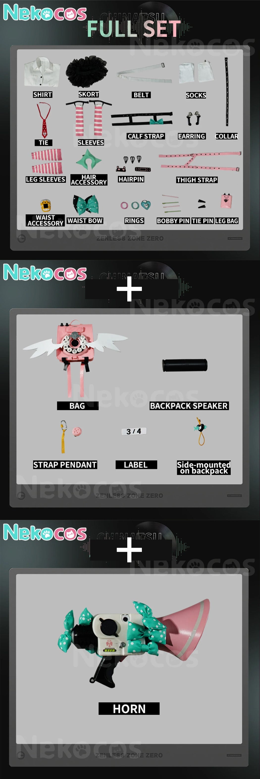 Zenless Zone Zero Chinatsu Remiel Cosplay Costume Available NowCostume,Game,Zenless Zone Zero