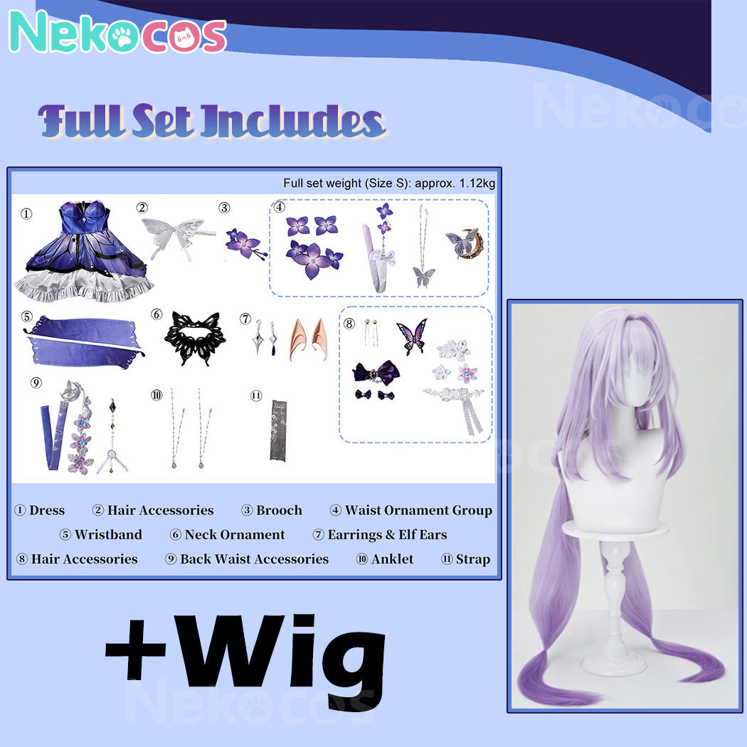 Honkai Star Rail Gossamer Flutter Cosplay Costume - Custom TailoredCostume,Game,Honkai: Star Rail