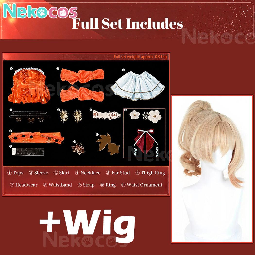 Genshin Impact Yoimiya Cosplay Costume - Custom TailoredCostume,Game,Genshin Impact