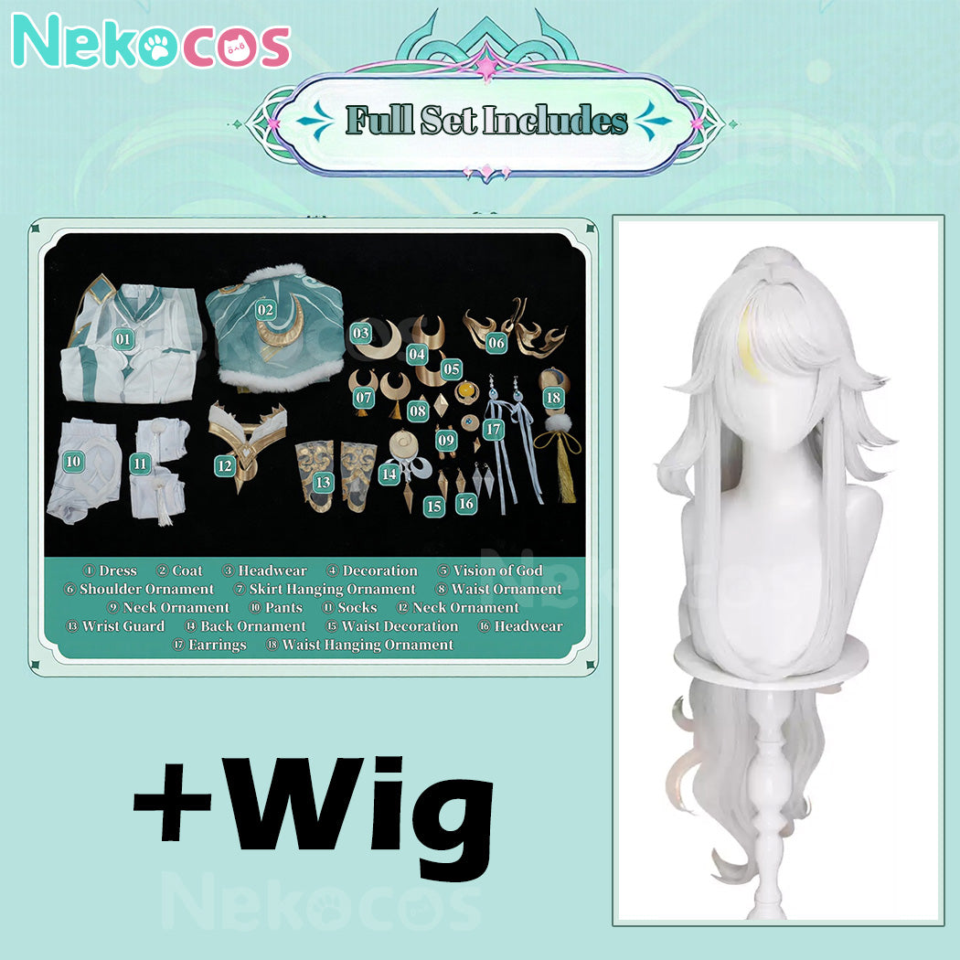 Genshin Impact Zibai Cosplay Costume Available Now at NekocosCostume,Game,Genshin Impact