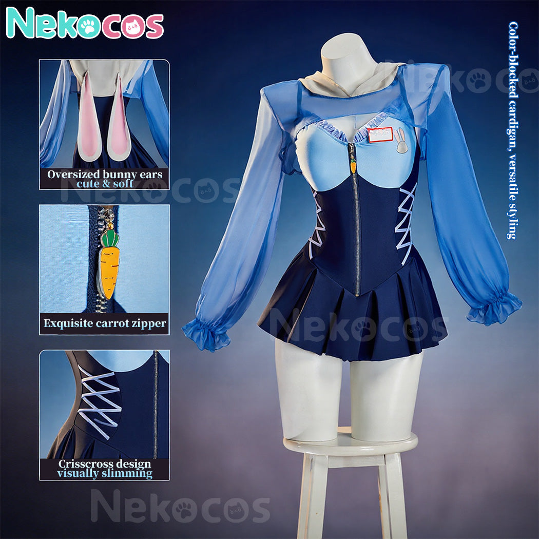【Nekocos】Movie Cosplay Judy Hopps Swimsuit Cosplay Costume | Custom-Tailor